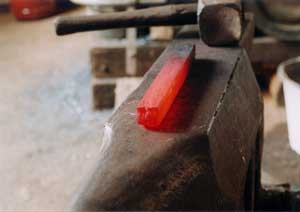 the packet after the welding