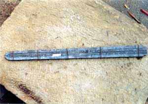 the blade before last welding