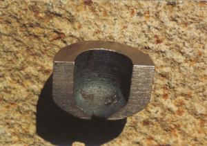 řez hlavicí rapíru