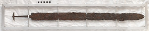 front side of the conservated sword