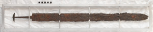 back side of the conservated sword