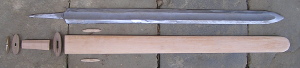 rough worked parts of the sword